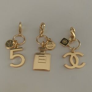 CHANEL Gold Charm Set